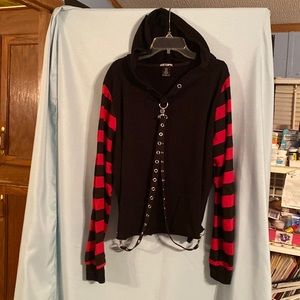 Hot Topic long sleeve hoodie shirt